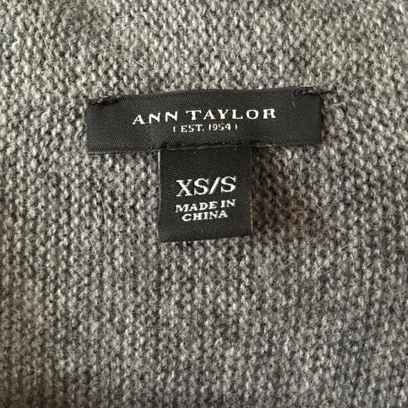 Ann Taylor Wool Blend Slouchy Shawl Cardigan - Picture 2 of 7